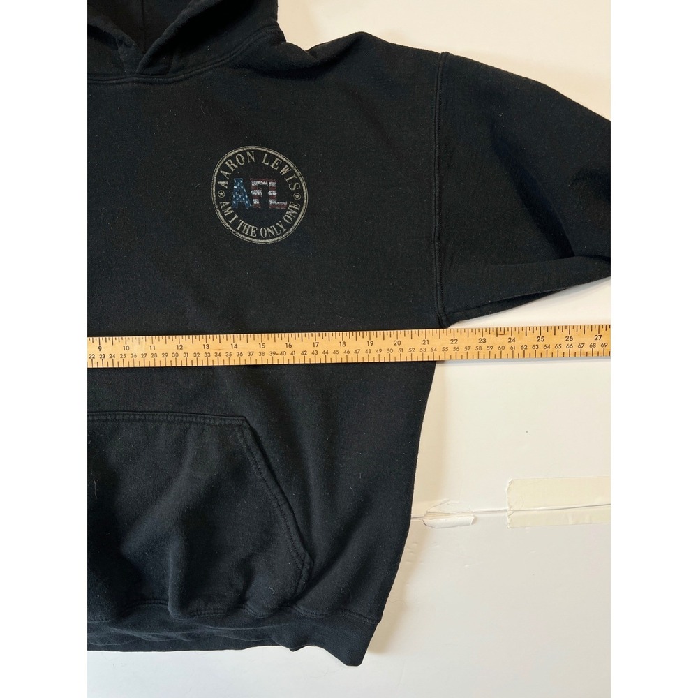 Aaron Lewis Am I The Only One Tour Hoodie Black Medium AFL Graphic Sweatshirt - Picture 9 of 10